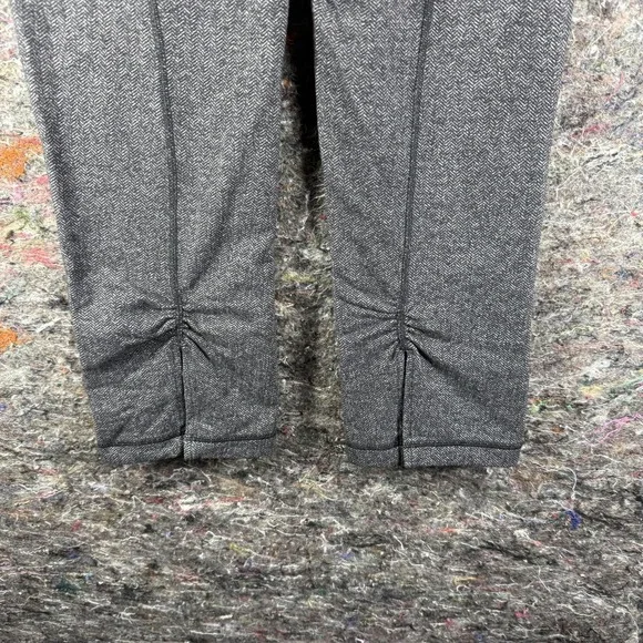 Lululemon Leggings Women 6 Gray Herringbone Crop High Rise Athletic - Picture 7 of 12